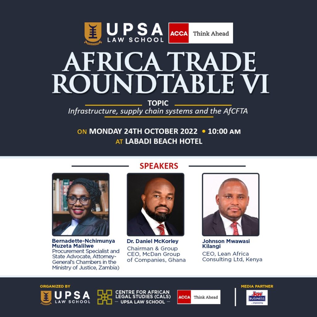 UPSA Africa Trade Roundtable VI comes off on October 24, 2022